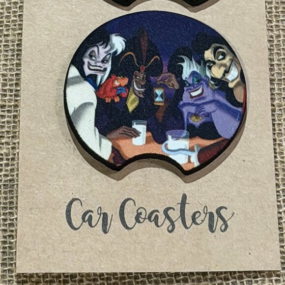Four Villains - Sublimation Neoprene Car Coasters - Picture 3 of 3